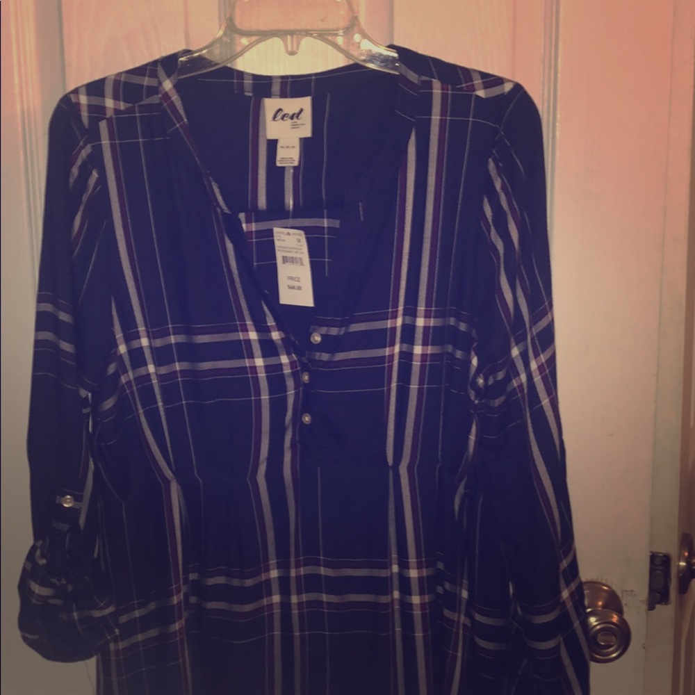 Maternity light weight “flannel” shirt